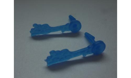 Susi Acess�rios Par de Brincos Vassoura Azul